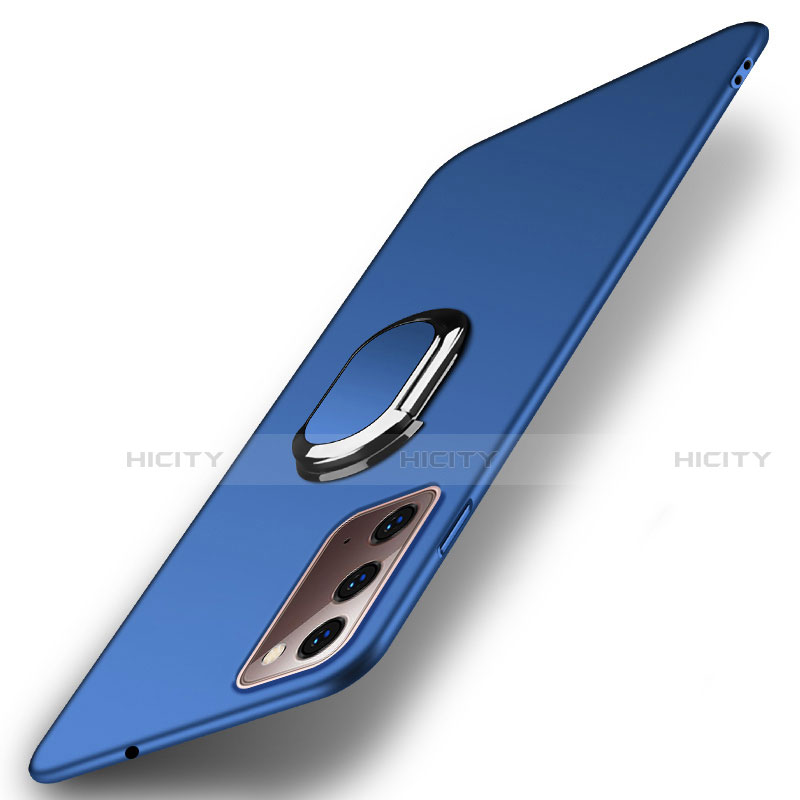 Samsung Galaxy Note 20 5G用ハードケース プラスチック 質感もマット アンド指輪 マグネット式 P01 サムスン 