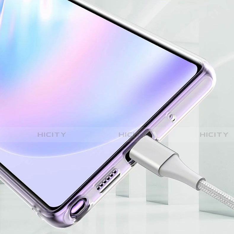 Samsung Galaxy Note 20 5G用極薄ソフトケース シリコンケース 耐衝撃 全面保護 クリア透明 アンド指輪 マグネット式 N02 サムスン 