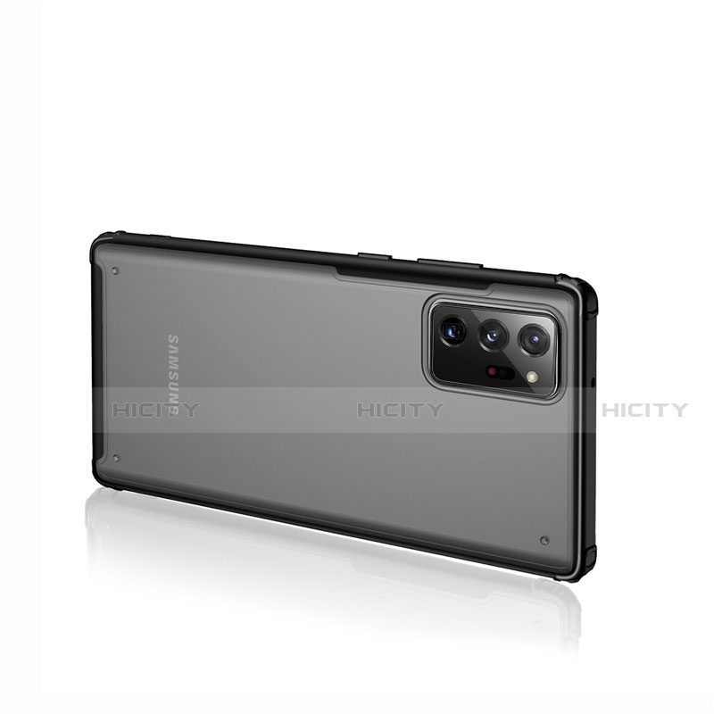 Samsung Galaxy Note 20 5G用ハイブリットバンパーケース クリア透明 プラスチック 鏡面 カバー サムスン 