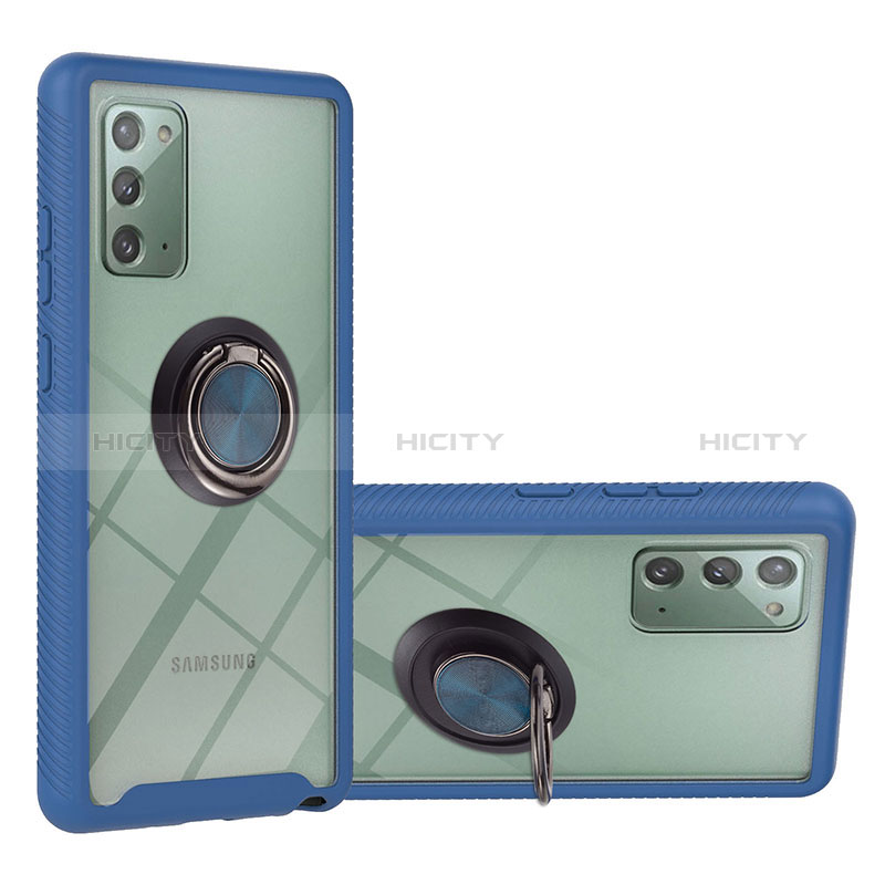 Samsung Galaxy Note 20 5G用ハイブリットバンパーケース プラスチック アンド指輪 マグネット式 YB1 サムスン 