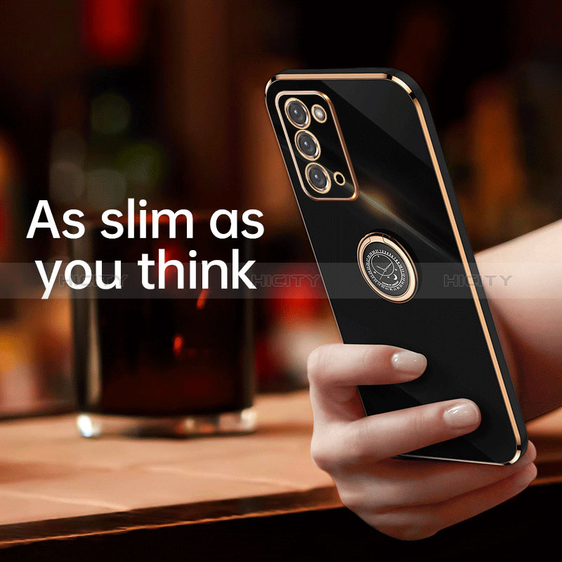 Samsung Galaxy Note 20 5G用極薄ソフトケース シリコンケース 耐衝撃 全面保護 アンド指輪 マグネット式 バンパー XL1 サムスン 