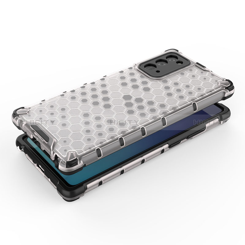Samsung Galaxy Note 20 5G用360度 フルカバー ハイブリットバンパーケース クリア透明 プラスチック カバー AM1 サムスン 