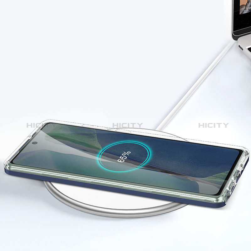 Samsung Galaxy Note 20 5G用ハイブリットバンパーケース クリア透明 プラスチック 鏡面 カバー MQ1 サムスン 