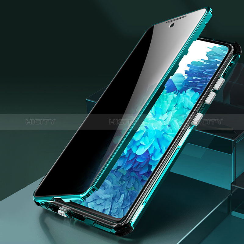 Samsung Galaxy Note 20 5G用ケース 高級感 手触り良い アルミメタル 製の金属製 360度 フルカバーバンパー 鏡面 カバー LK2 サムスン 