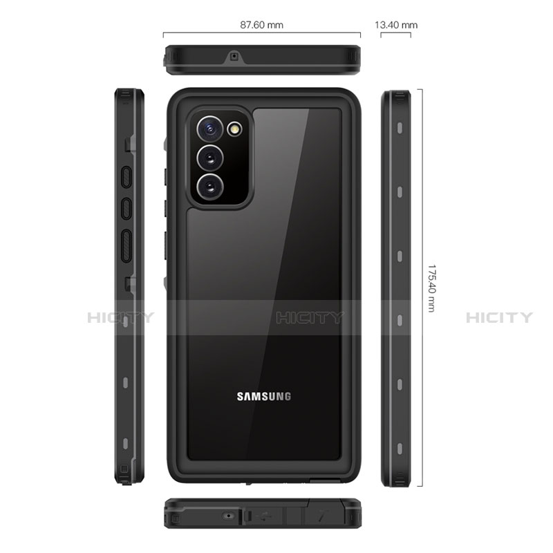 Samsung Galaxy Note 20 5G用完全防水ケース ハイブリットバンパーカバー 高級感 手触り良い 360度 サムスン 
