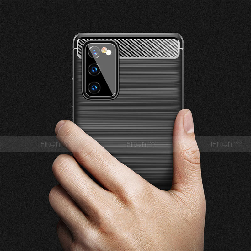 Samsung Galaxy Note 20 Plus 5G用シリコンケース ソフトタッチラバー ライン カバー サムスン 