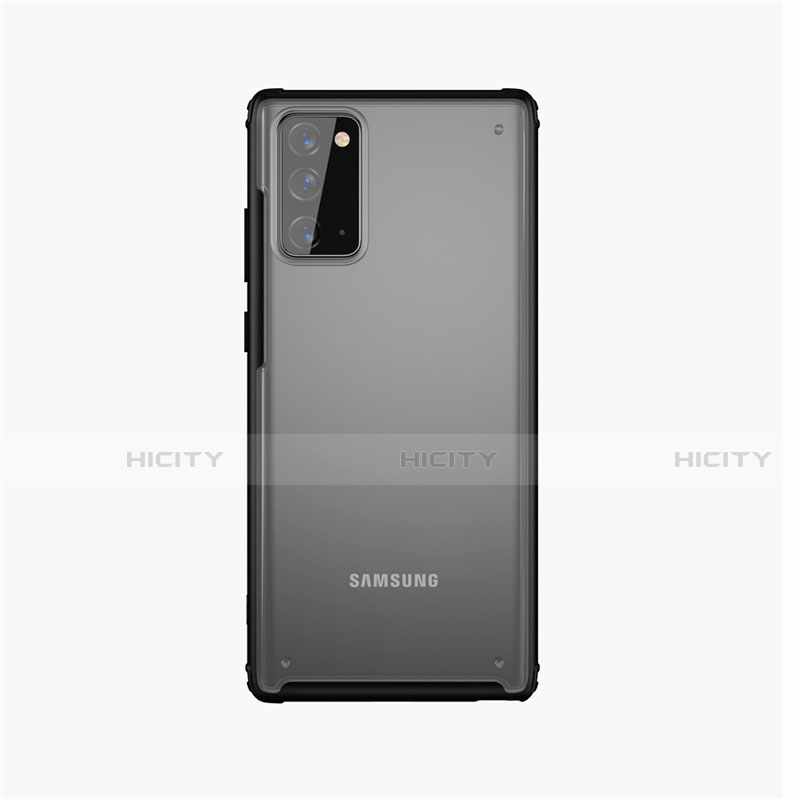 Samsung Galaxy Note 20 Plus 5G用ハイブリットバンパーケース クリア透明 プラスチック 鏡面 カバー サムスン 