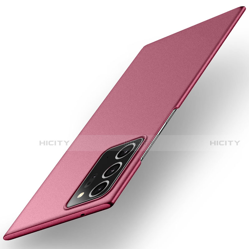 Samsung Galaxy Note 20 Ultra 5G用ハードケース プラスチック 質感もマット カバー M01 サムスン レッド
