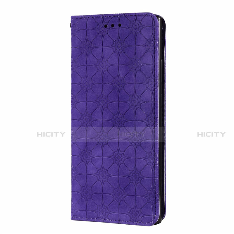Samsung Galaxy Note 20 Ultra 5G用手帳型 レザーケース スタンド カバー N06 サムスン パープル