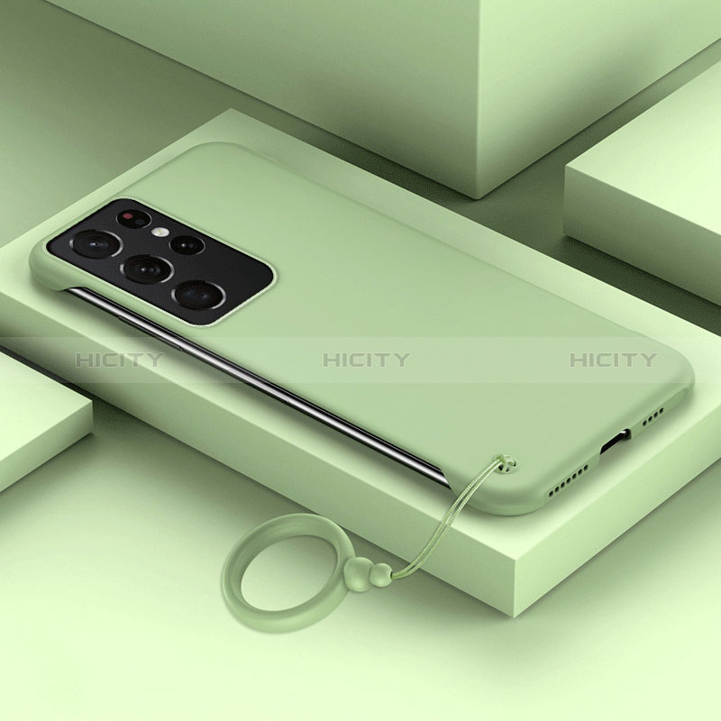 Samsung Galaxy Note 20 Ultra 5G用ハードケース プラスチック 質感もマット カバー JS1 サムスン ライトグリーン