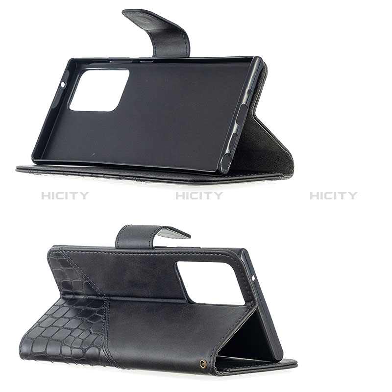 Samsung Galaxy Note 20 Ultra 5G用手帳型 レザーケース スタンド カバー B03F サムスン 