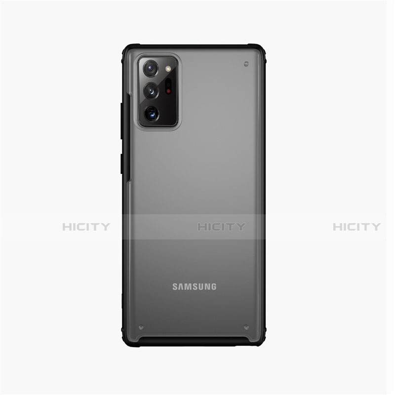 Samsung Galaxy Note 20 Ultra 5G用ハイブリットバンパーケース クリア透明 プラスチック 鏡面 カバー サムスン 