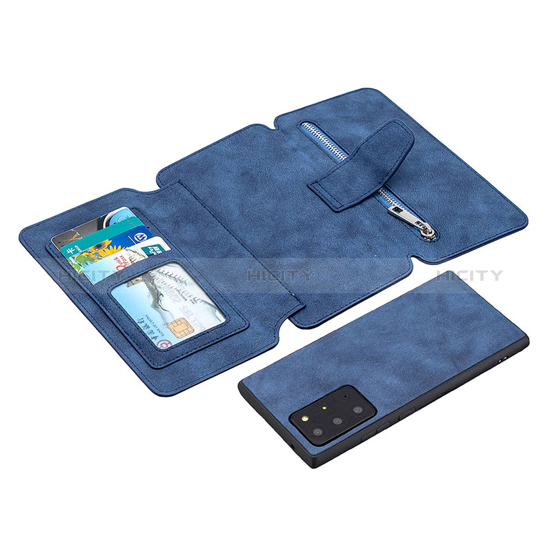Samsung Galaxy Note 20 Ultra 5G用手帳型 レザーケース スタンド カバー B18F サムスン 