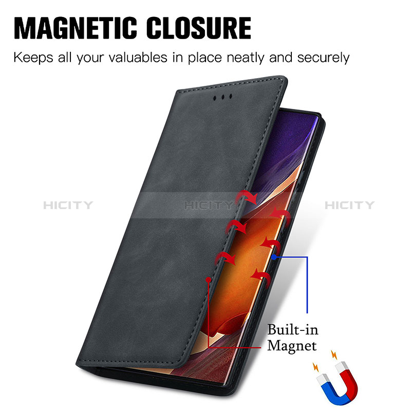 Samsung Galaxy Note 20 Ultra 5G用手帳型 レザーケース スタンド カバー S04D サムスン 