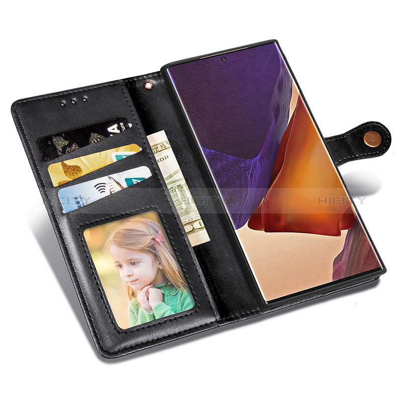 Samsung Galaxy Note 20 Ultra 5G用手帳型 レザーケース スタンド カバー S05D サムスン 