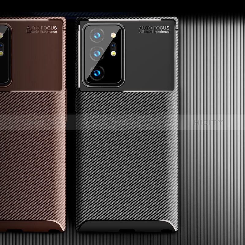 Samsung Galaxy Note 20 Ultra 5G用シリコンケース ソフトタッチラバー ツイル カバー WL1 サムスン 