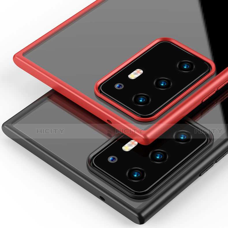 Samsung Galaxy Note 20 Ultra 5G用ハイブリットバンパーケース クリア透明 プラスチック 鏡面 カバー M05 サムスン 