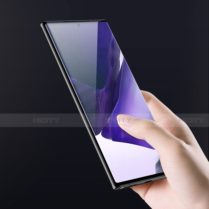 Samsung Galaxy Note 20 Ultra 5G用強化ガラス フル液晶保護フィルム F03 サムスン ブラック