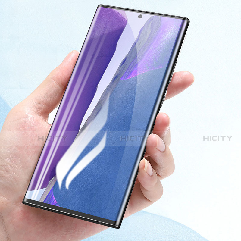 Samsung Galaxy Note 20 Ultra 5G用強化ガラス フル液晶保護フィルム F04 サムスン ブラック