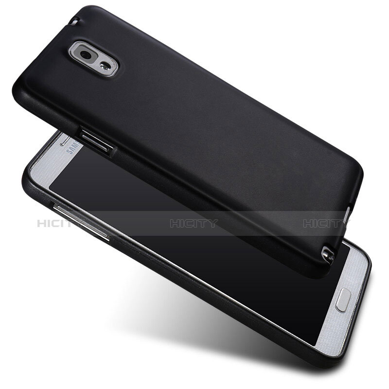 Samsung Galaxy Note 3 N9000用極薄ソフトケース シリコンケース 耐衝撃 全面保護 サムスン ブラック