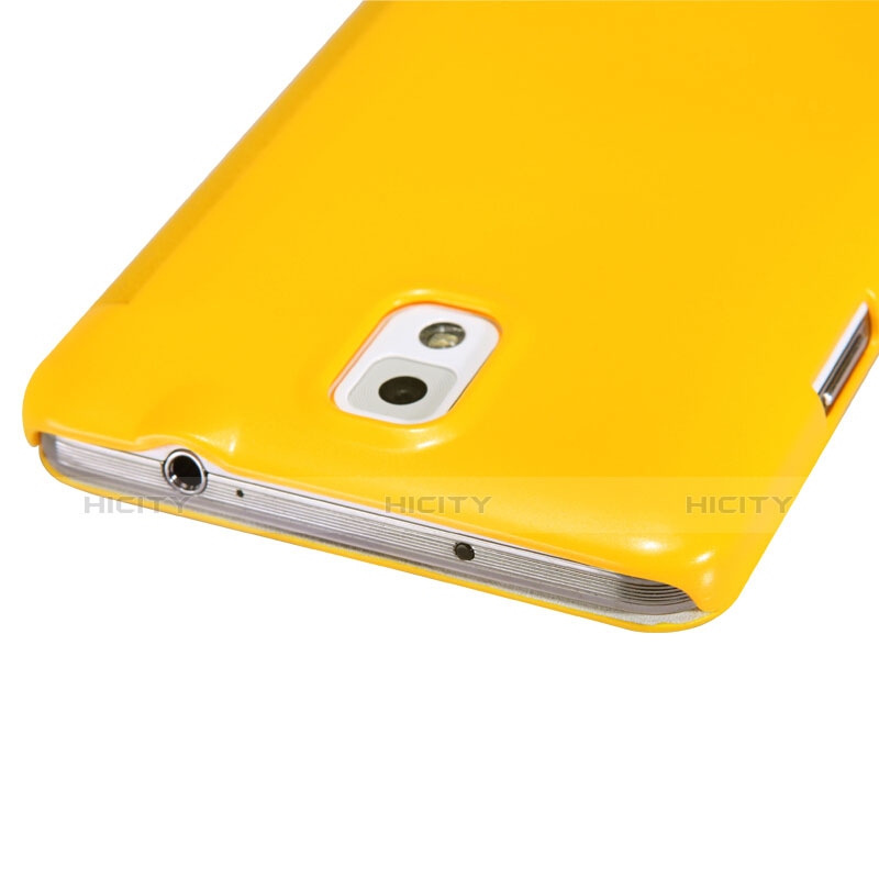 Samsung Galaxy Note 3 N9000用手帳型 レザーケース スタンド L01 サムスン イエロー