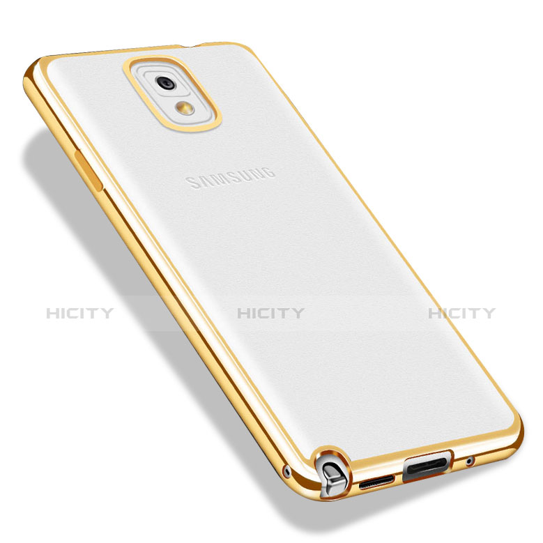 Samsung Galaxy Note 3 N9000用極薄ソフトケース シリコンケース 耐衝撃 全面保護 クリア透明 H01 サムスン 