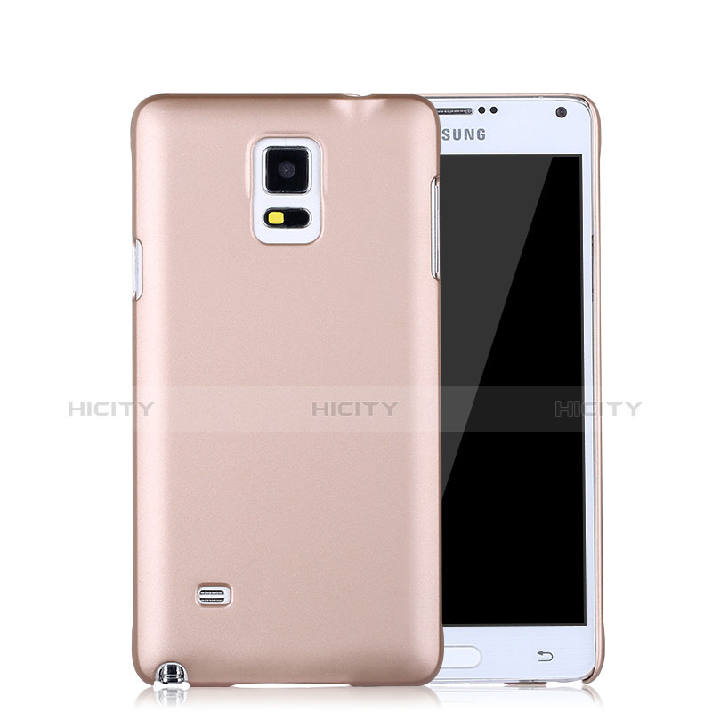 Samsung Galaxy Note 4 Duos N9100 Dual SIM用ハードケース プラスチック 質感もマット サムスン ローズゴールド