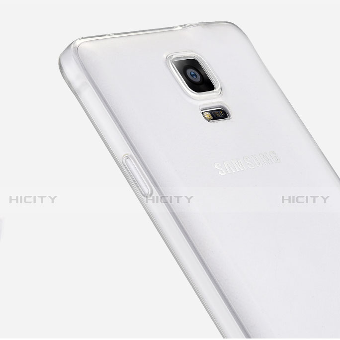 Samsung Galaxy Note 4 Duos N9100 Dual SIM用極薄ソフトケース シリコンケース 耐衝撃 全面保護 クリア透明 サムスン クリア