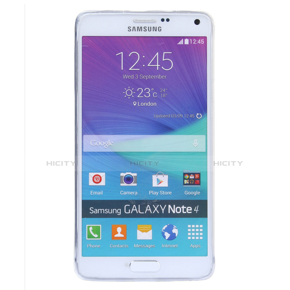 Samsung Galaxy Note 4 Duos N9100 Dual SIM用極薄ソフトケース シリコンケース 耐衝撃 全面保護 クリア透明 T03 サムスン クリア