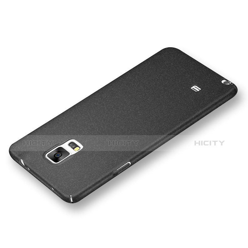 Samsung Galaxy Note 4 Duos N9100 Dual SIM用ハードケース カバー プラスチック Q01 サムスン ブラック