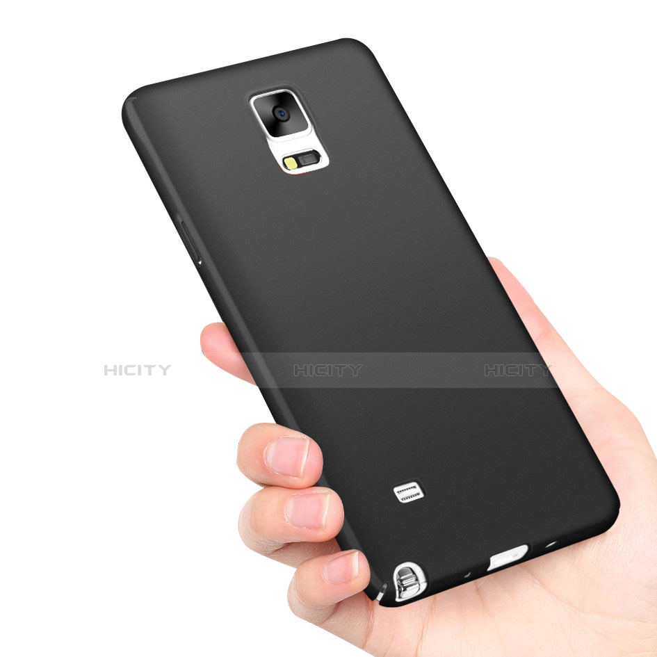 Samsung Galaxy Note 4 Duos N9100 Dual SIM用ハードケース プラスチック 質感もマット M04 サムスン ブラック