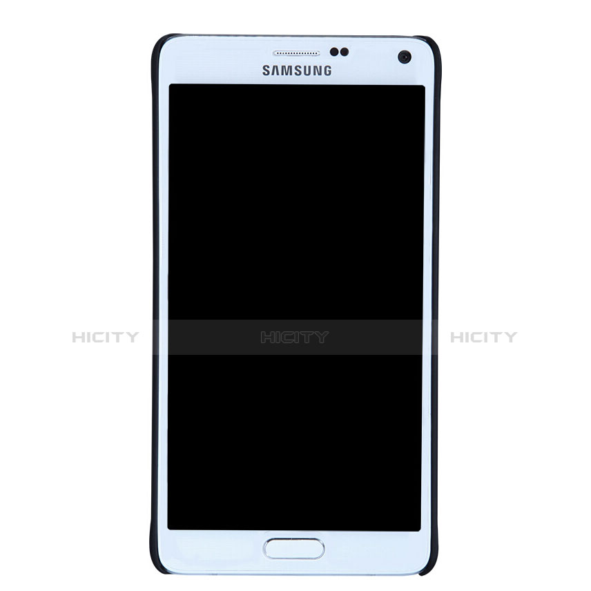 Samsung Galaxy Note 4 Duos N9100 Dual SIM用ハードケース プラスチック 質感もマット M05 サムスン ブラック