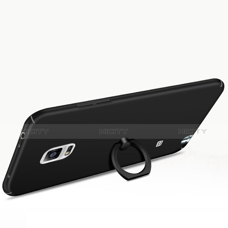 Samsung Galaxy Note 4 Duos N9100 Dual SIM用ハードケース プラスチック 質感もマット アンド指輪 A01 サムスン 