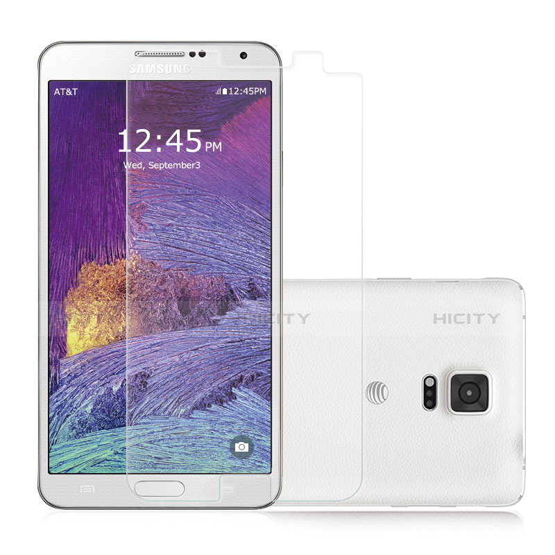 Samsung Galaxy Note 4 Duos N9100 Dual SIM用強化ガラス 液晶保護フィルム T02 サムスン クリア