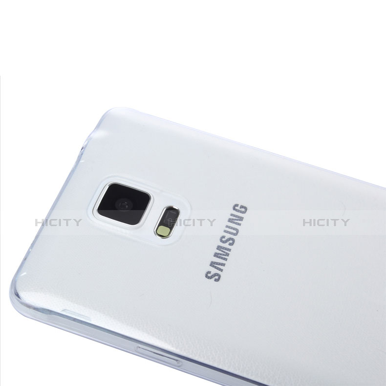 Samsung Galaxy Note 4 SM-N910F用極薄ソフトケース シリコンケース 耐衝撃 全面保護 クリア透明 T03 サムスン クリア