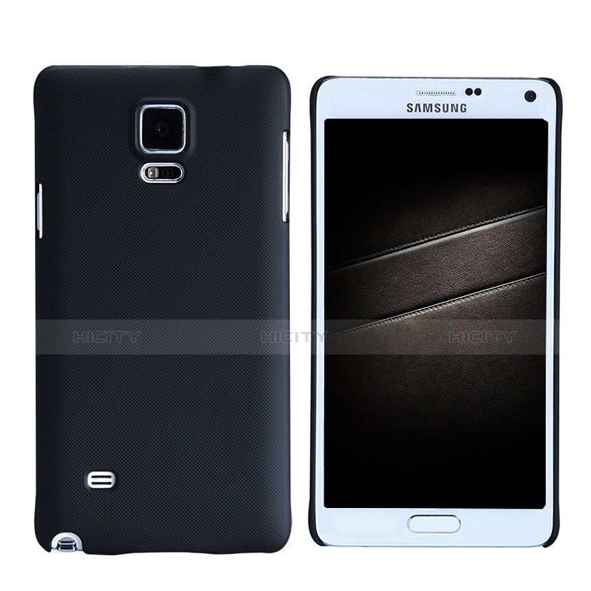 Samsung Galaxy Note 4 SM-N910F用ハードケース プラスチック 質感もマット M05 サムスン ブラック