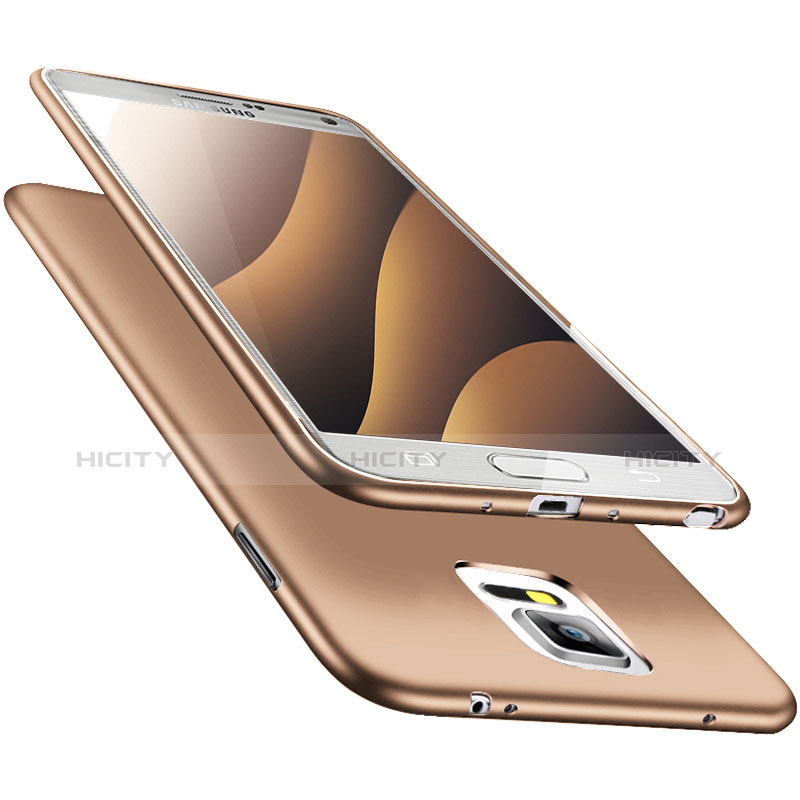 Samsung Galaxy Note 4 SM-N910F用極薄ソフトケース シリコンケース 耐衝撃 全面保護 S02 サムスン ゴールド