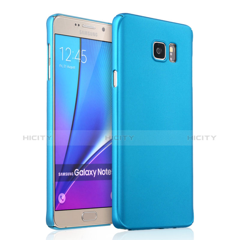 Samsung Galaxy Note 5 N9200 N920 N920F用ハードケース プラスチック 質感もマット サムスン ブルー