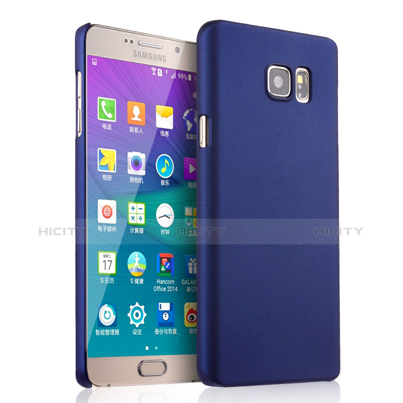 Samsung Galaxy Note 5 N9200 N920 N920F用ハードケース プラスチック 質感もマット サムスン ネイビー