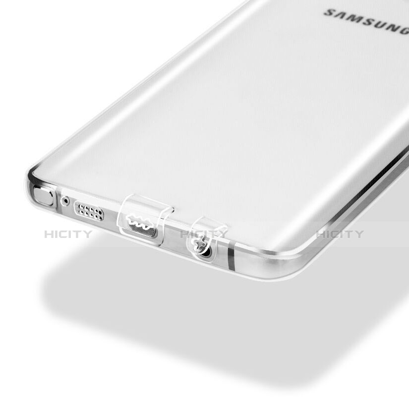 Samsung Galaxy Note 5 N9200 N920 N920F用極薄ソフトケース シリコンケース 耐衝撃 全面保護 クリア透明 サムスン クリア