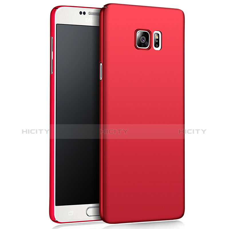 Samsung Galaxy Note 5 N9200 N920 N920F用ハードケース プラスチック 質感もマット M03 サムスン レッド
