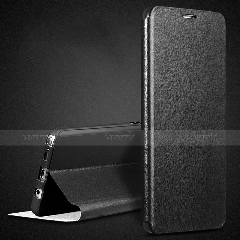 Samsung Galaxy Note 5 N9200 N920 N920F用手帳型 レザーケース スタンド L02 サムスン ブラック