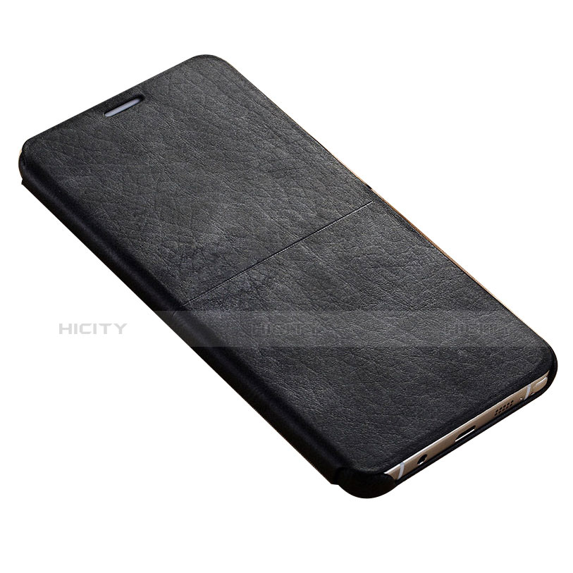 Samsung Galaxy Note 5 N9200 N920 N920F用手帳型 レザーケース スタンド L03 サムスン ブラック