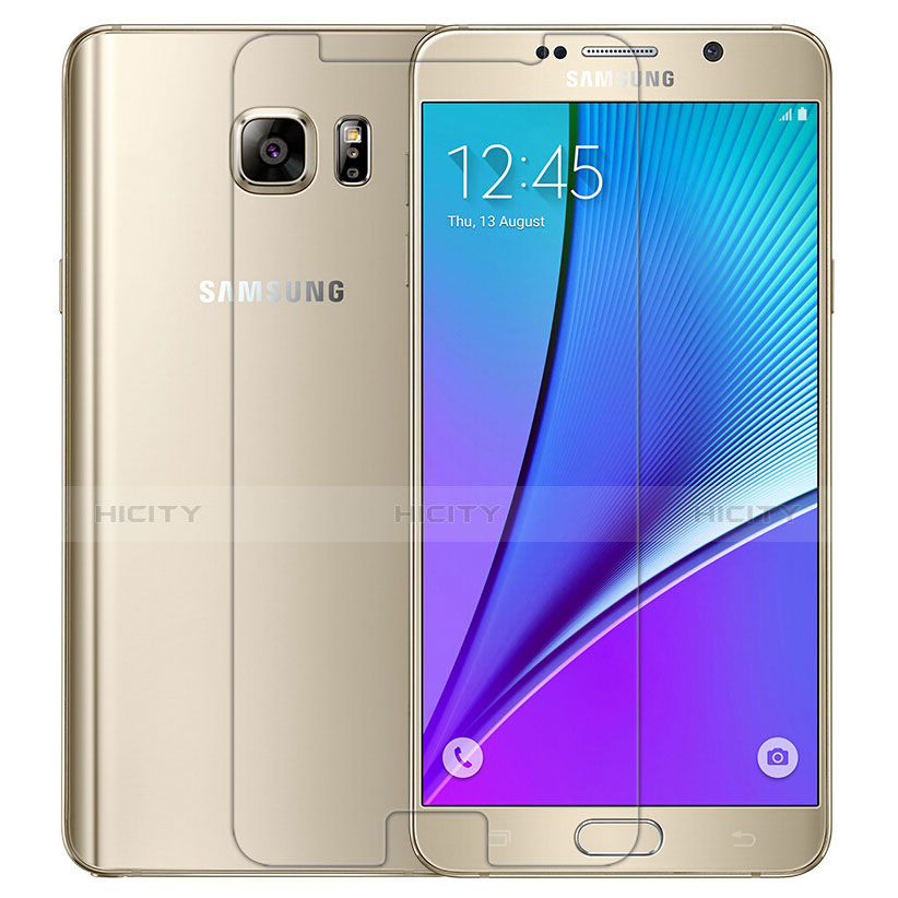 Samsung Galaxy Note 5 N9200 N920 N920F用強化ガラス 液晶保護フィルム T02 サムスン クリア