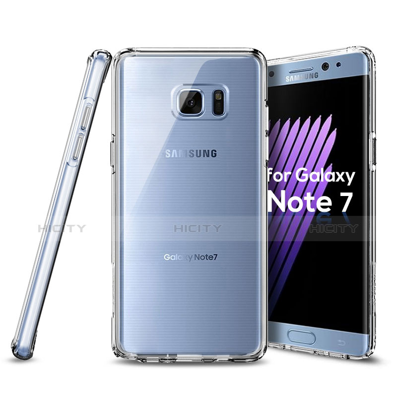 Samsung Galaxy Note 7用極薄ソフトケース シリコンケース 耐衝撃 全面保護 クリア透明 サムスン クリア