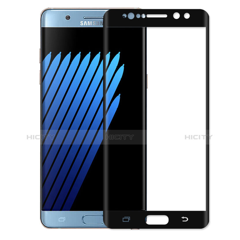 Samsung Galaxy Note 7用強化ガラス フル液晶保護フィルム サムスン ブラック