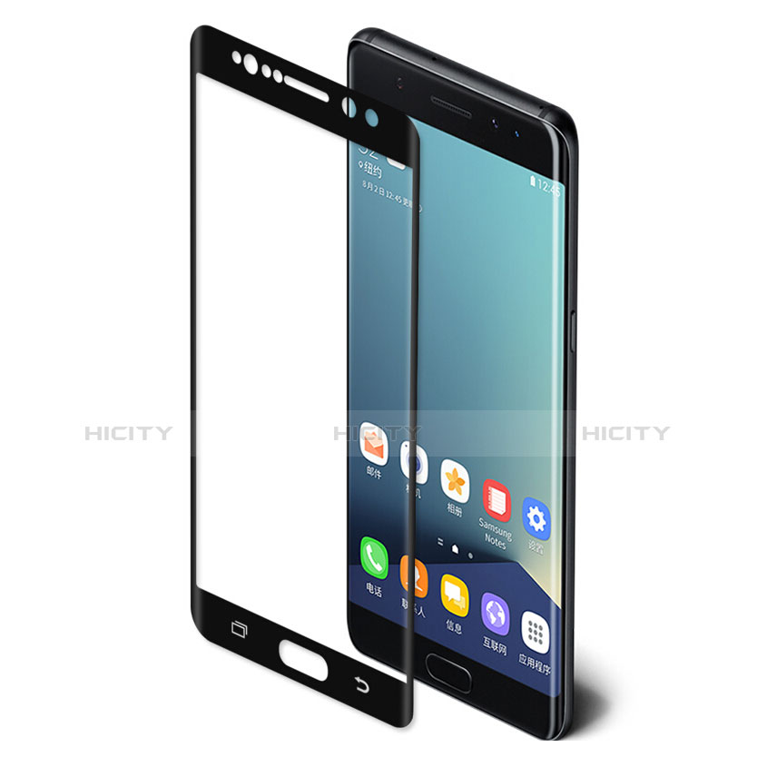Samsung Galaxy Note 7用強化ガラス フル液晶保護フィルム サムスン ブラック