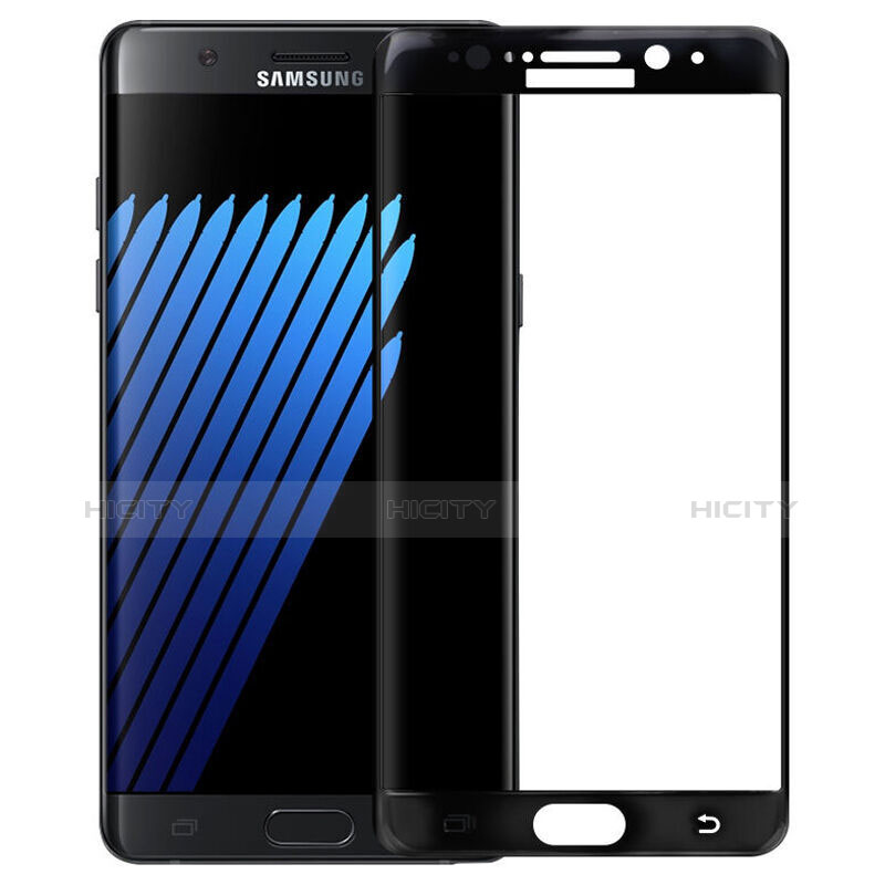 Samsung Galaxy Note 7用強化ガラス フル液晶保護フィルム F04 サムスン ブラック