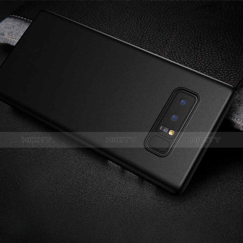 Samsung Galaxy Note 8用極薄ソフトケース シリコンケース 耐衝撃 全面保護 サムスン ブラック