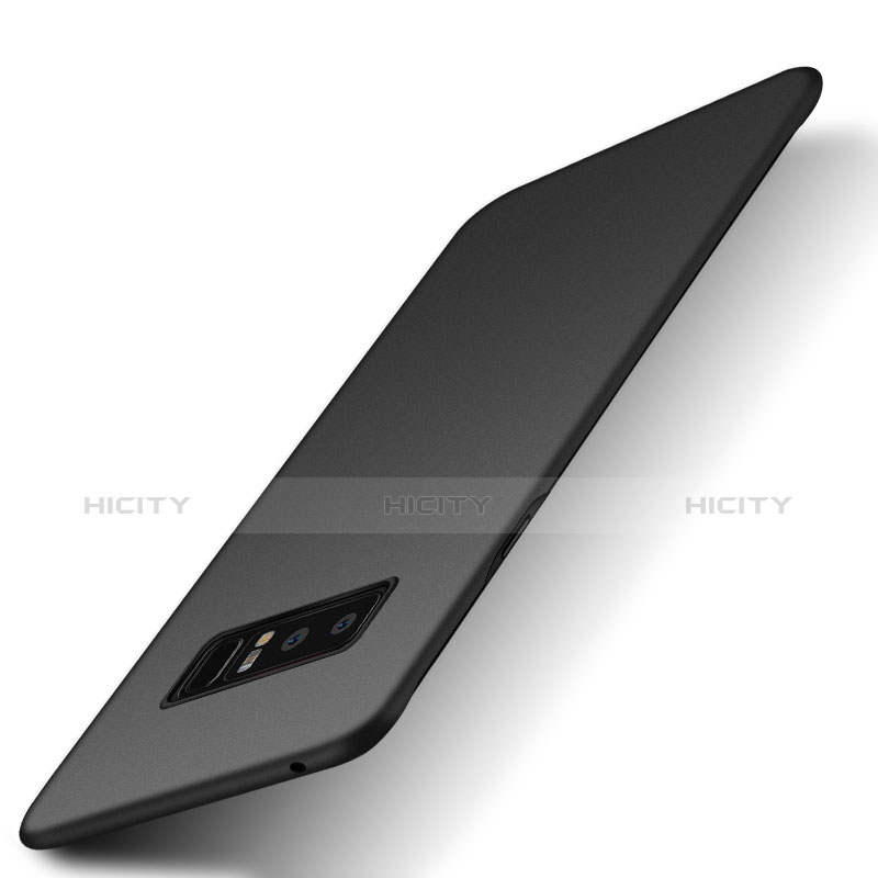 Samsung Galaxy Note 8用シリコンケース ソフトタッチラバー カバー サムスン ブラック